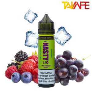 خرید جویس نستی انگور توت فرنگی یخ NASTY LIQ MIX BERRIES GRAPE 60ML